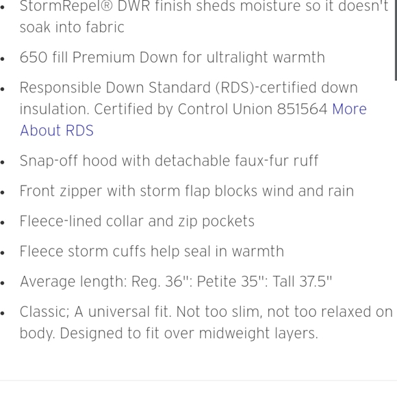 Eddie bauer down parka jacket 650 - Picture 15 of 16